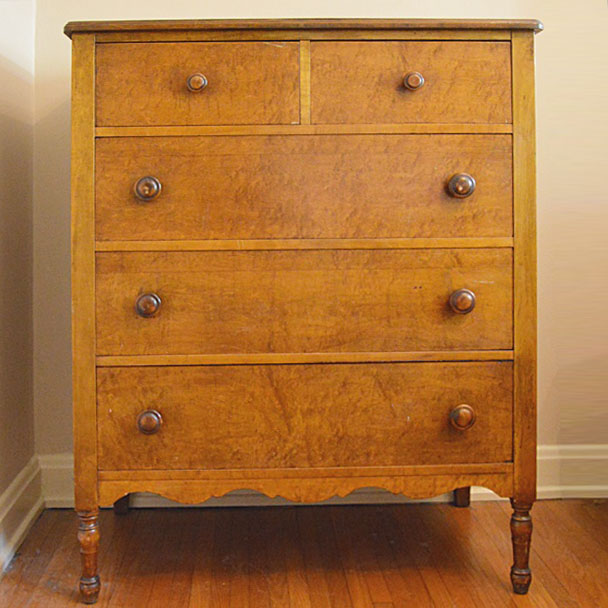 Vintage Birds Eye Maple Dresser
