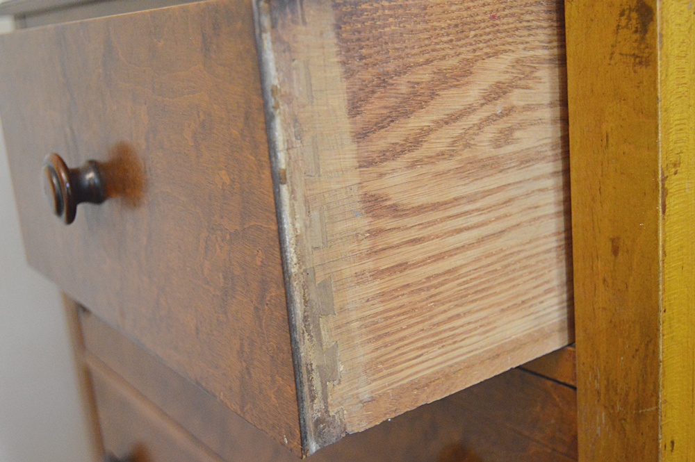 Vintage Birds Eye Maple Dresser
