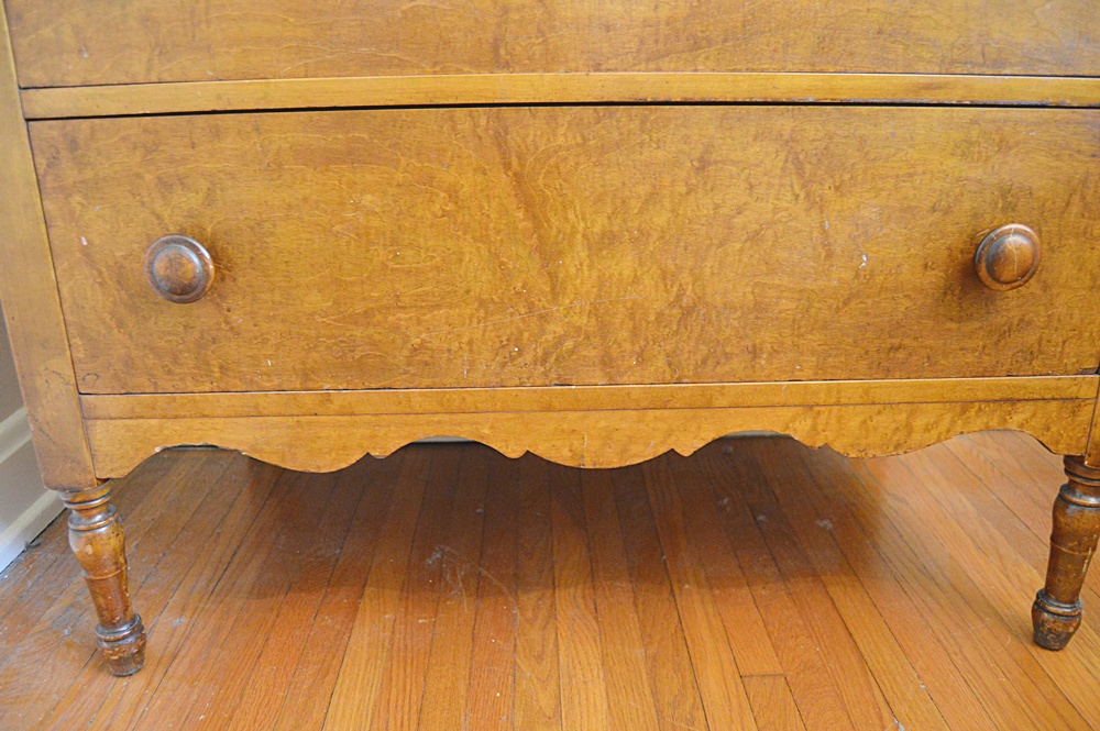 Vintage Birds Eye Maple Dresser