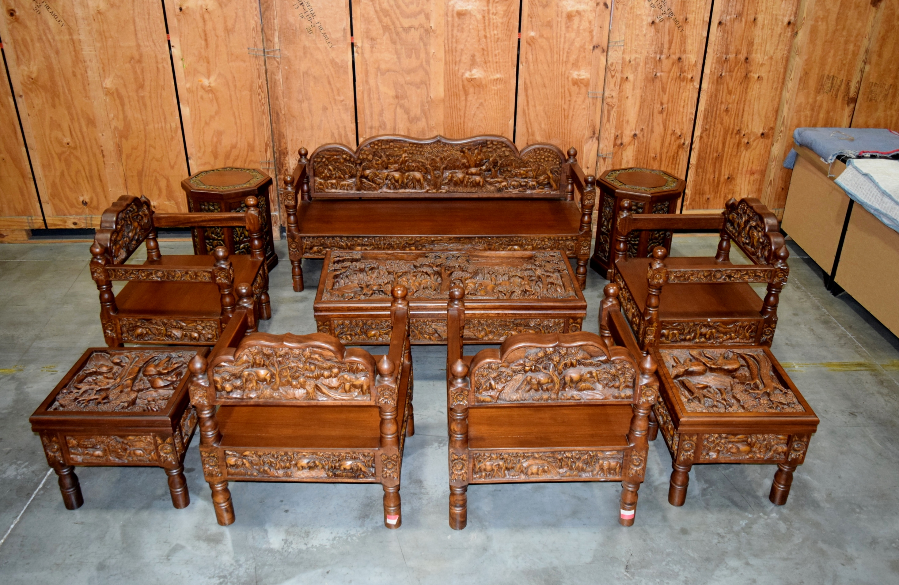 Thai Hand Carved Coffee Table