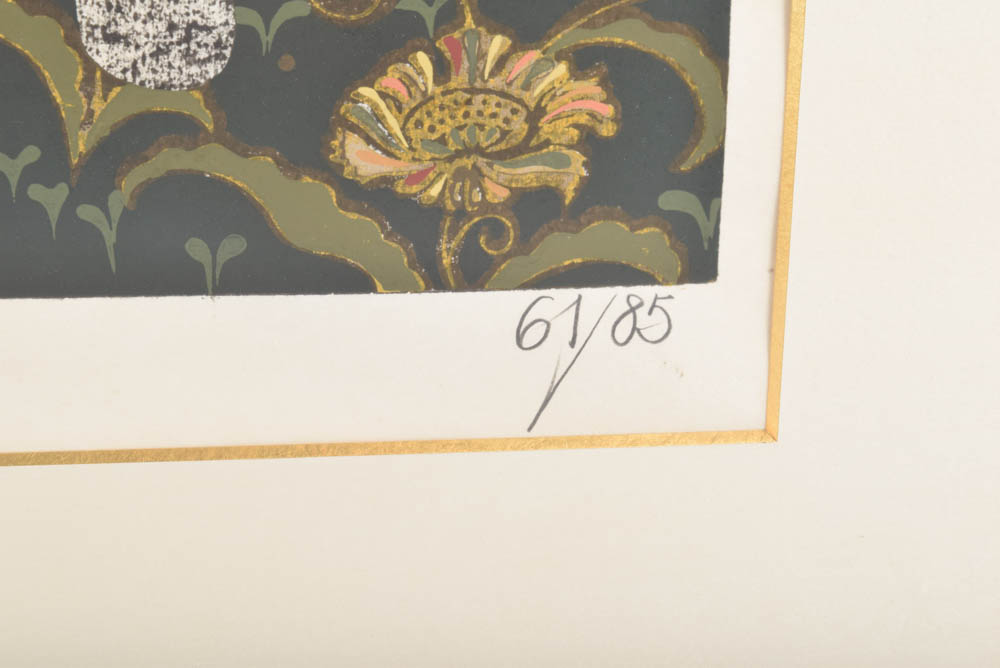 Tadashi Nakayama Woodblock Print "Eastern Blue (B)"