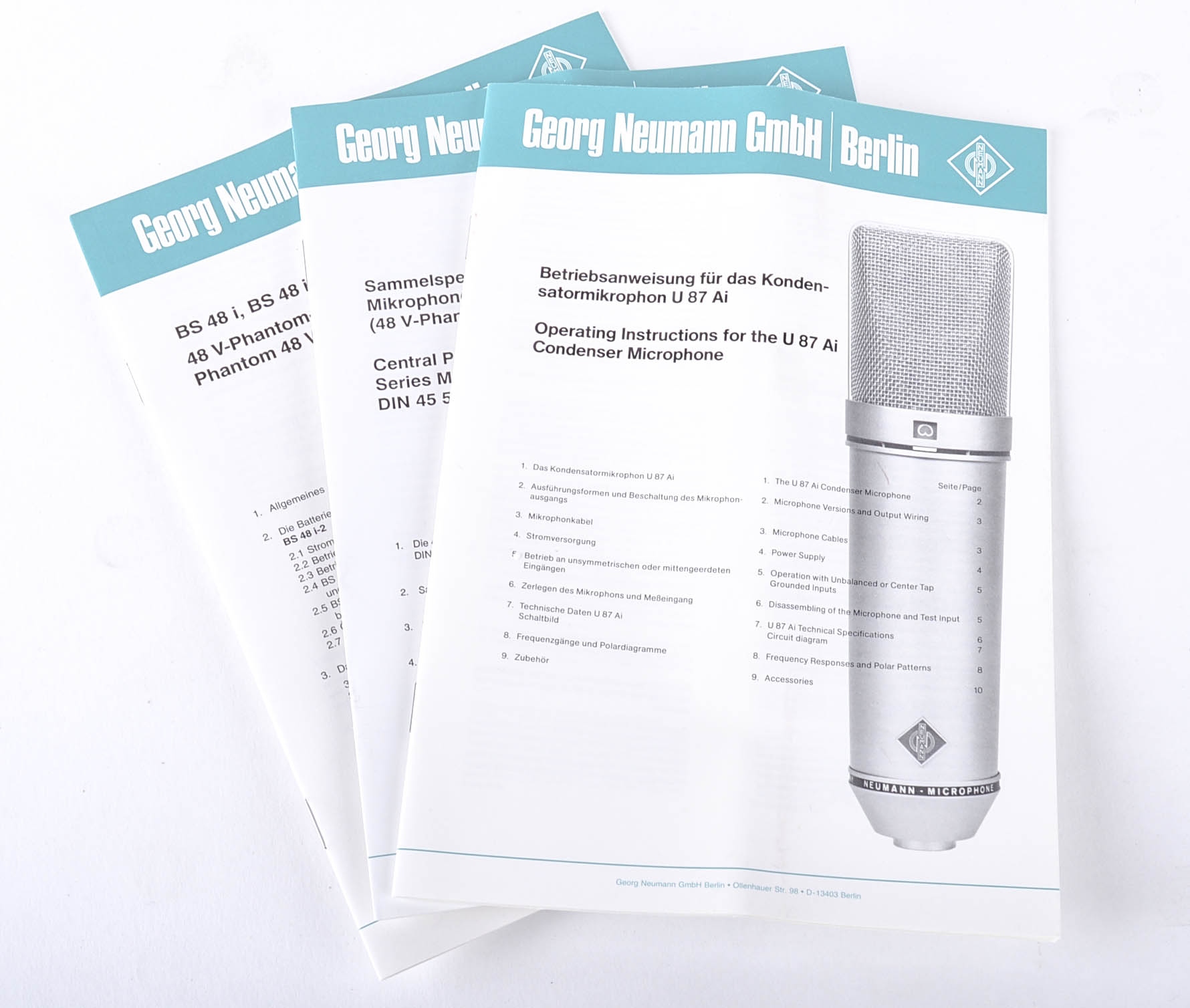 Neumann U87 Ai P48 Professional Recording Microphone