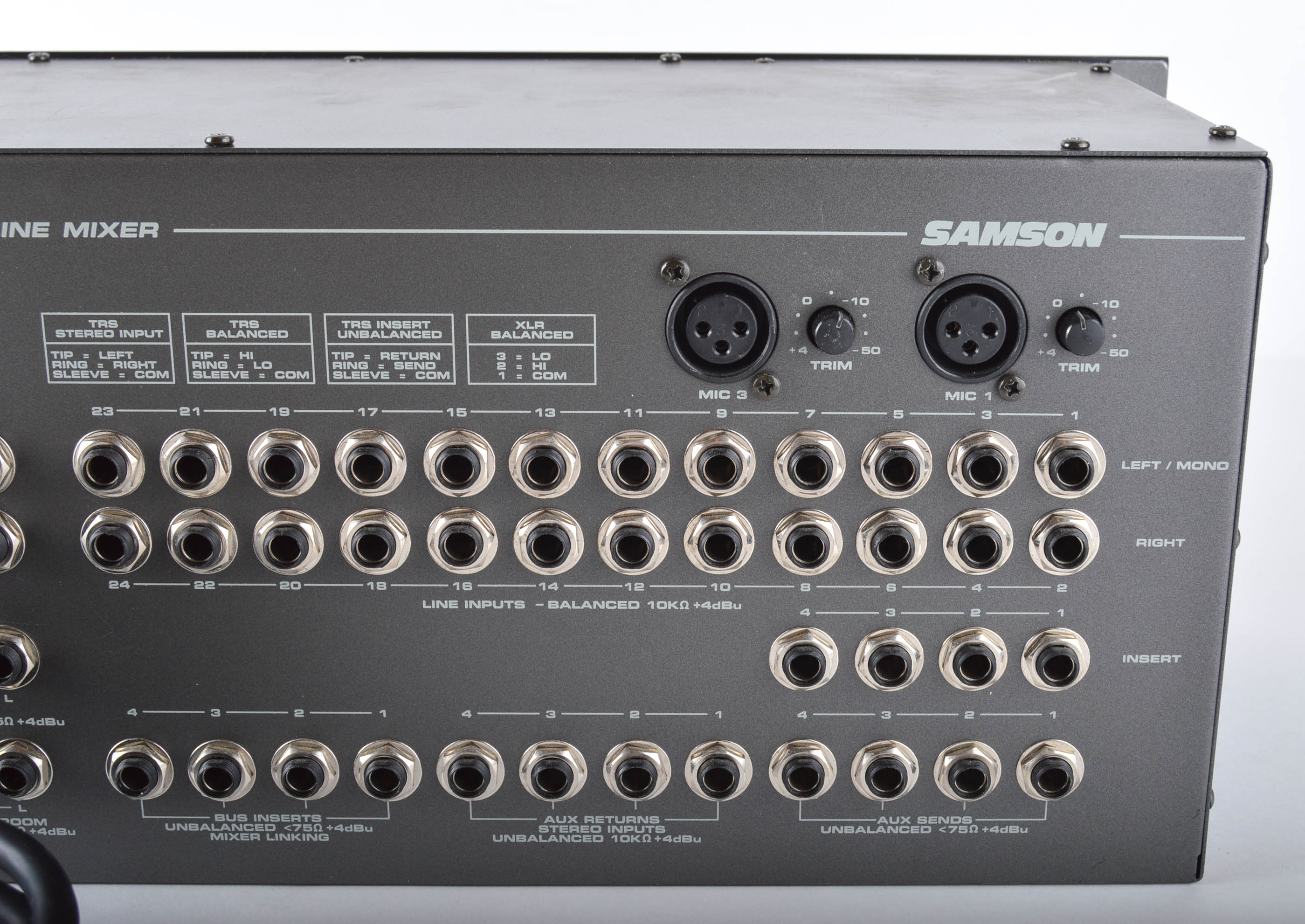 Samson PL2404 Rackmount Line Mixer