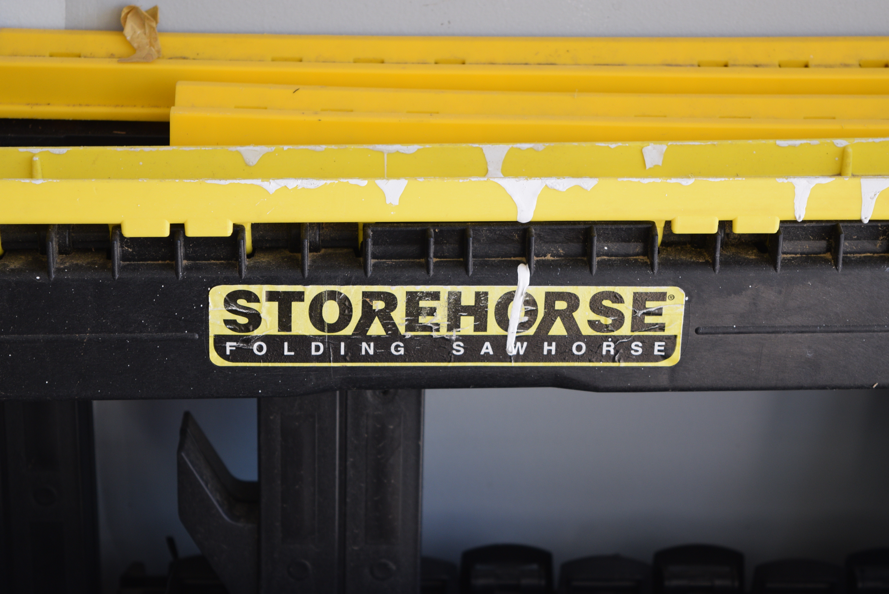 Folding Sawhorses Including Storehorse