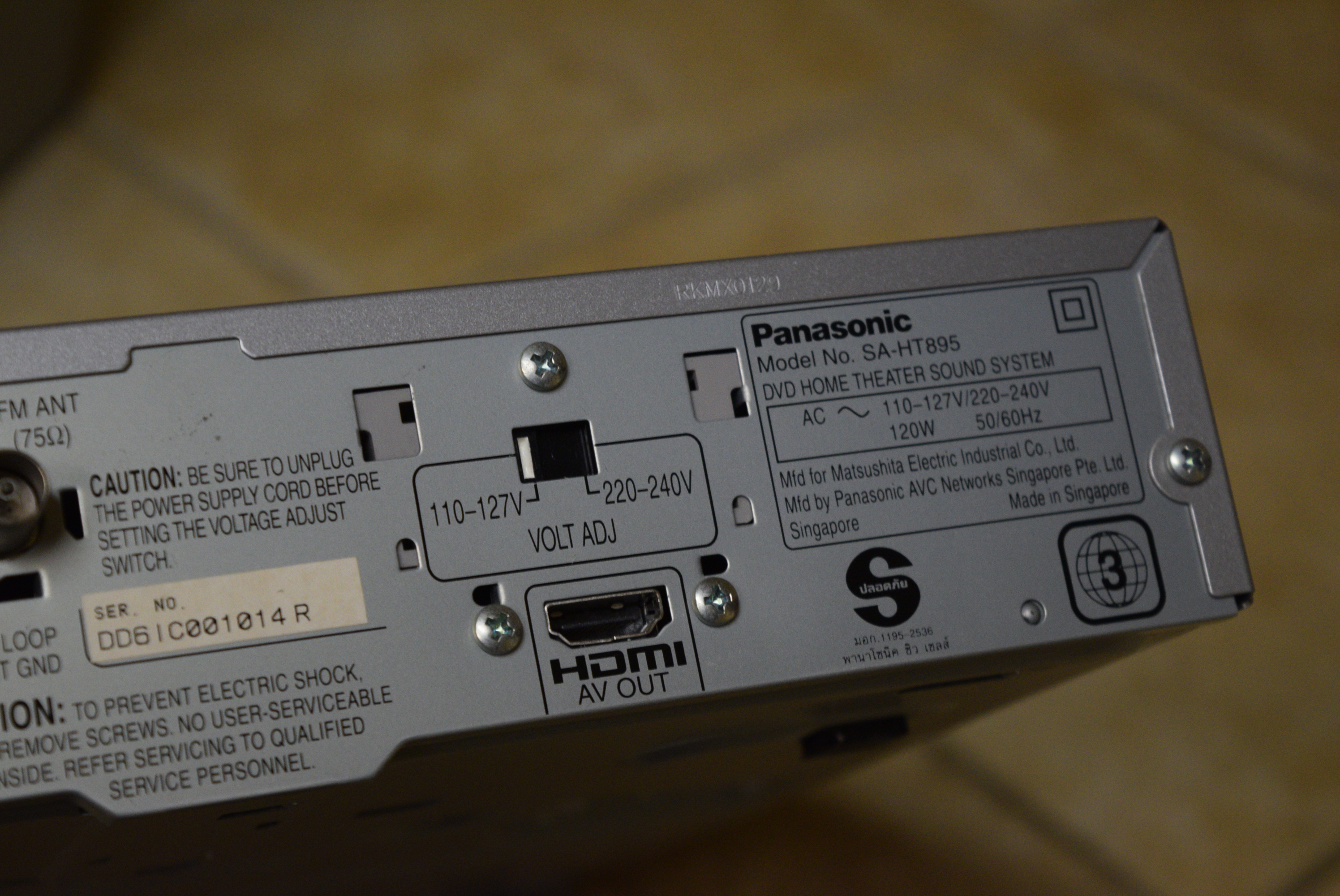 Panasonic DVD Home Theater Sound System