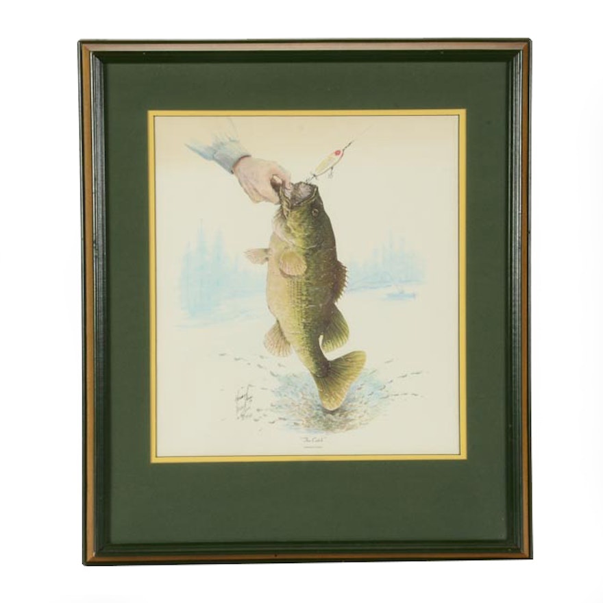 Howard Fain Signed LE Offset Lithograph "The Catch"