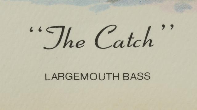 Howard Fain Signed LE Offset Lithograph "The Catch"