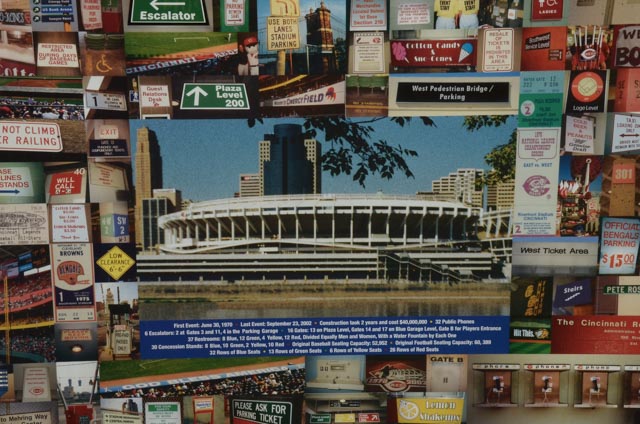 Riverfront Stadium "Signs Scene" Poster