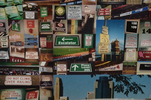 Riverfront Stadium "Signs Scene" Poster