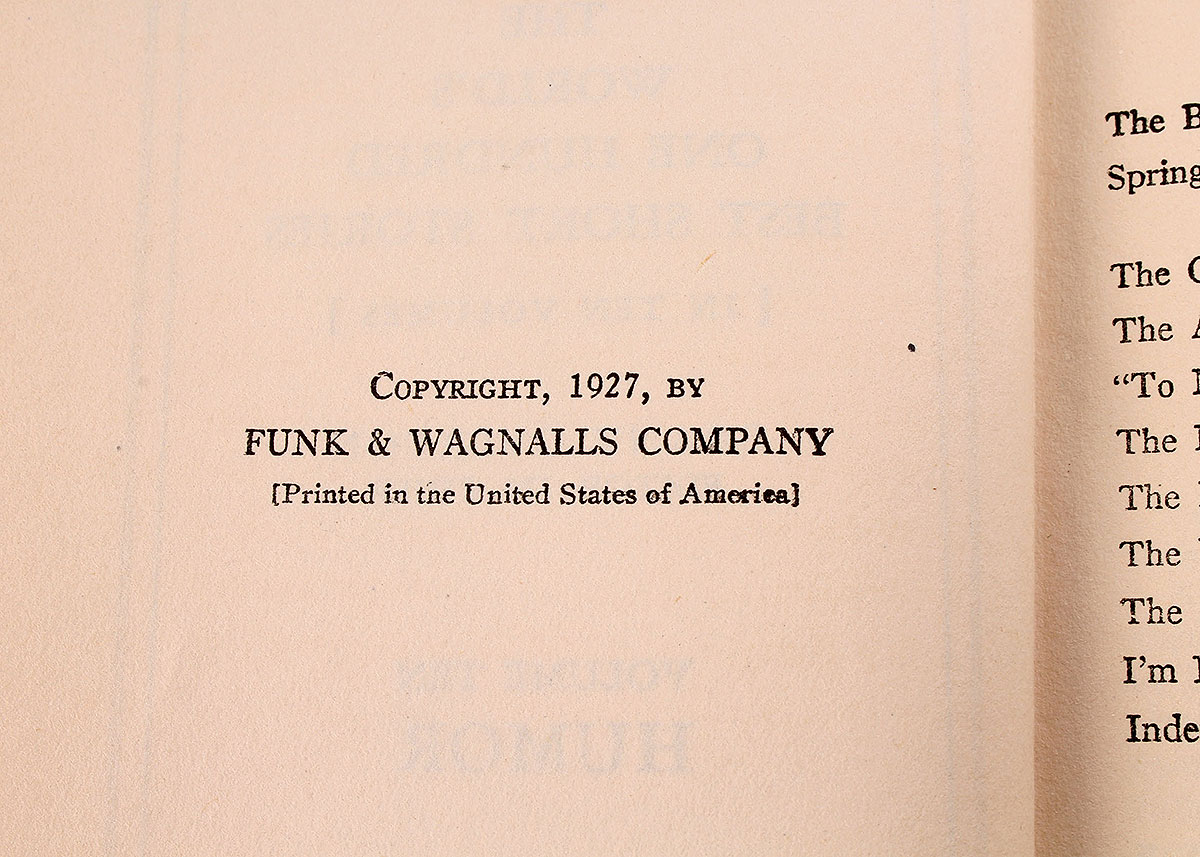 World's 100 Best Short Stories 1927