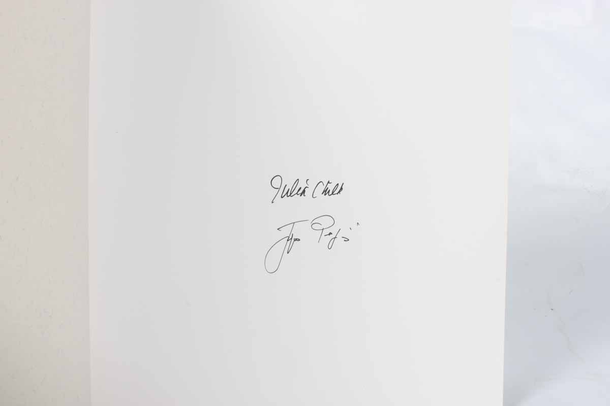 Autographed Julia Child and Jacques Pepin "Cooking at Home" Cookbook