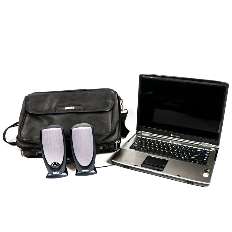 Gateway Laptop with Speakers and Targus Bag