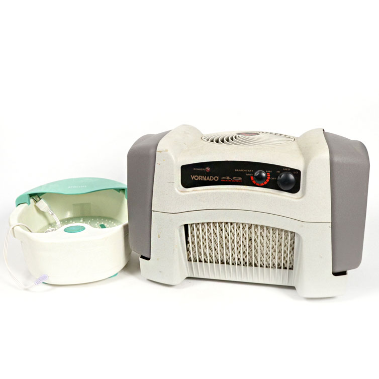 Vornado Humidifier and Homedics Foot Spa