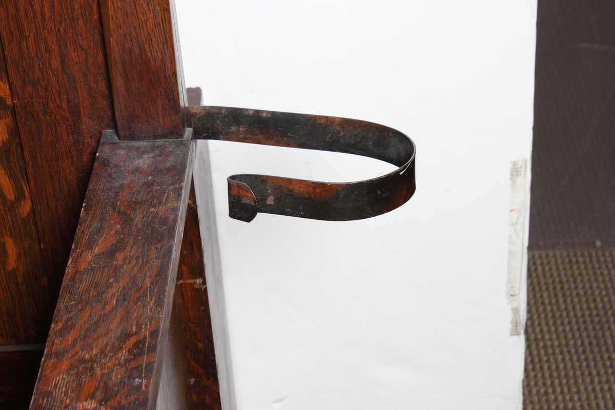 Arts and Crafts Style Tiger Oak Hall Tree Seat