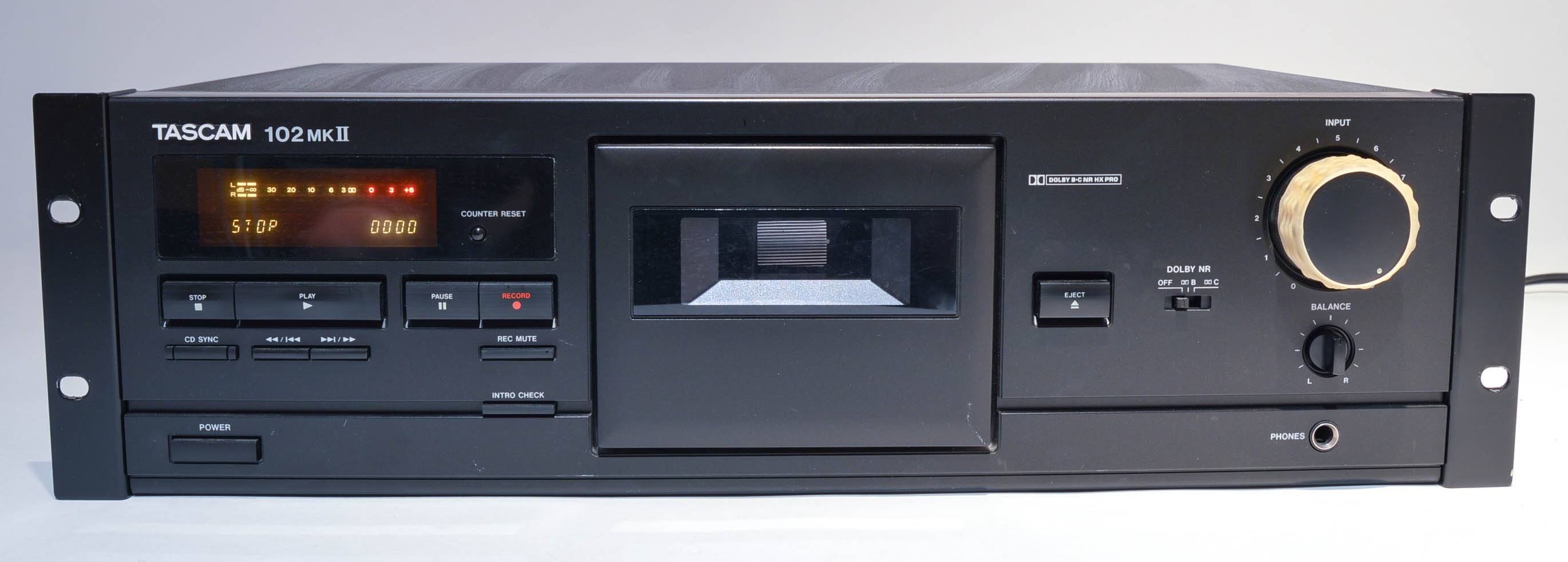 Tascam 102mkII Professional Rack-Mount Cassette Deck