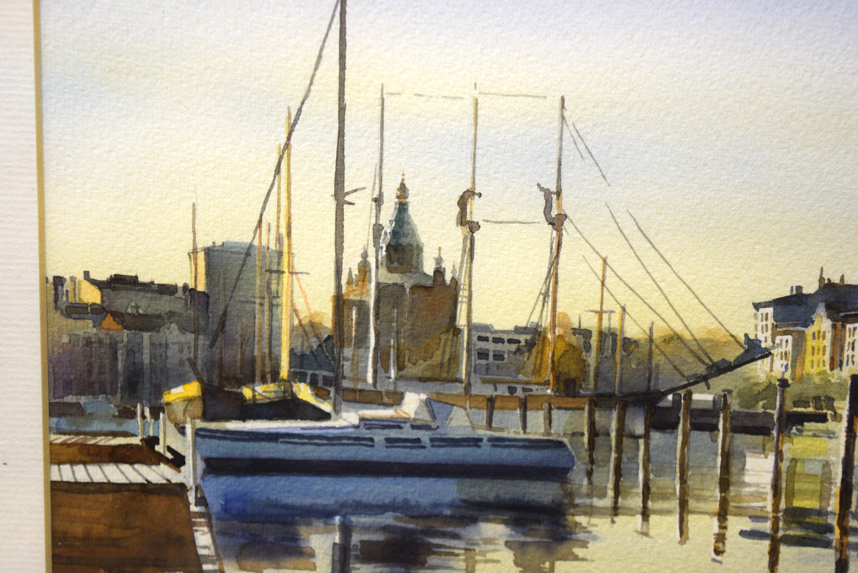 Linett ' Helsinki, Finland' Original Watercolor Painting