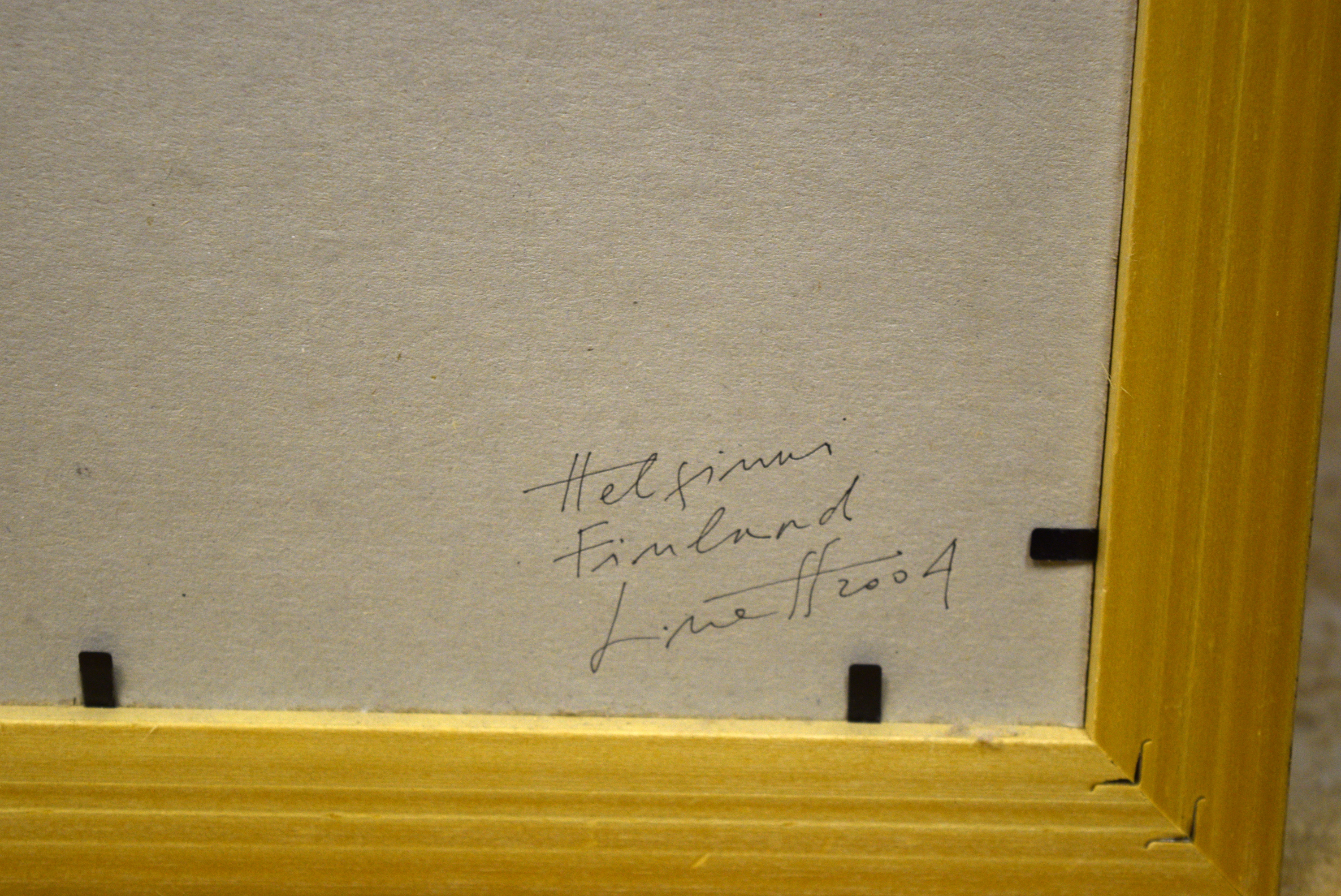 Linett ' Helsinki, Finland' Original Watercolor Painting