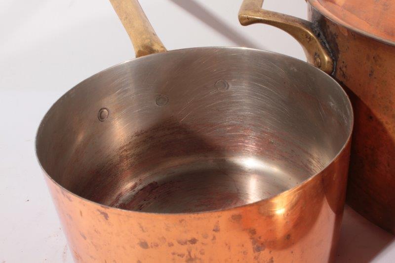 Set of Copper Pots and Pans
