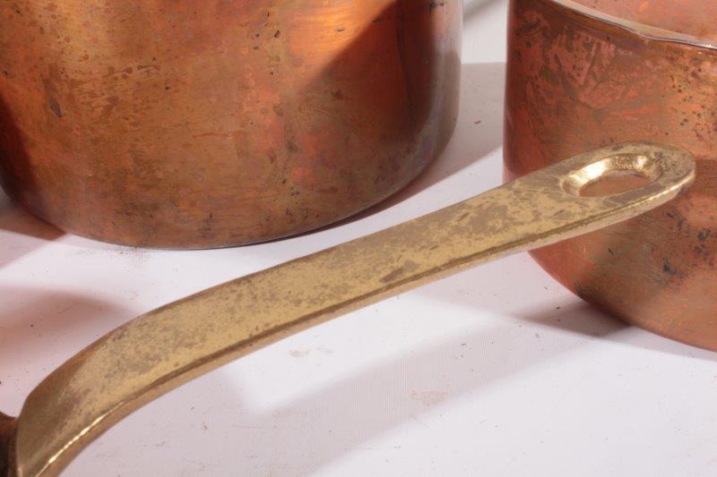 Set of Copper Pots and Pans