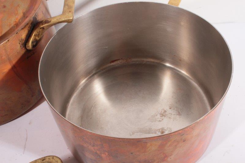 Set of Copper Pots and Pans