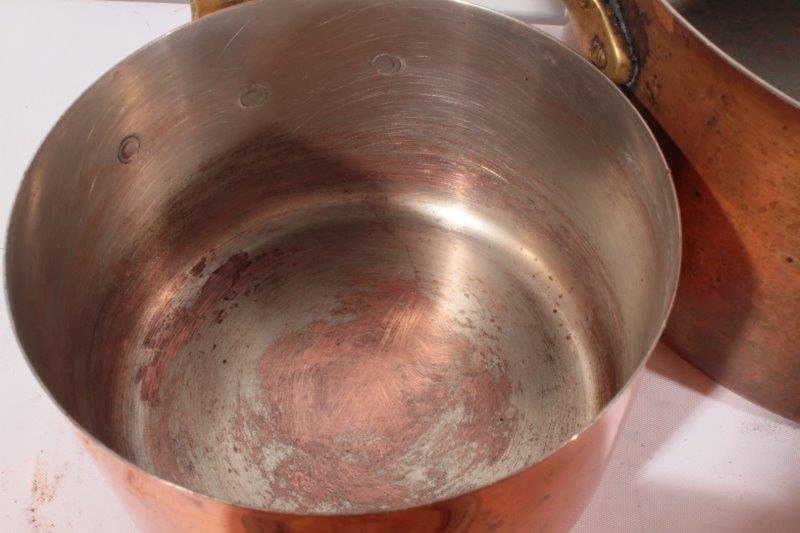 Set of Copper Pots and Pans