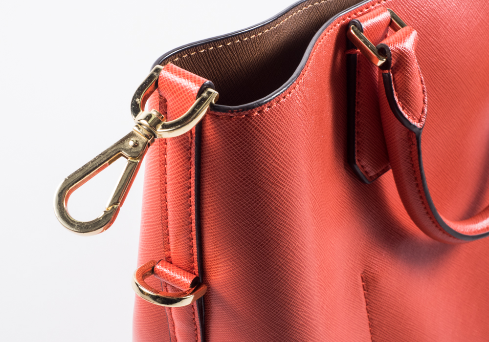 Michael Kors Orange Purse and Gold Wallet