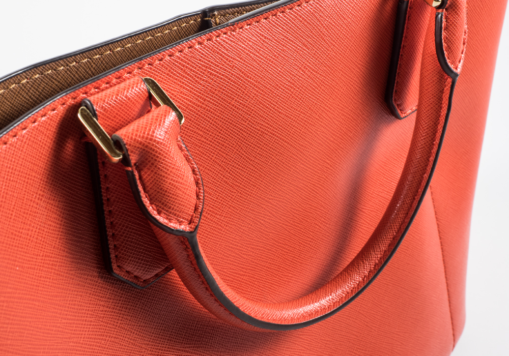 Michael Kors Orange Purse and Gold Wallet