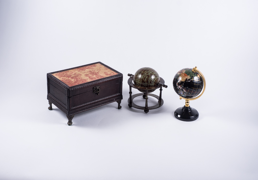 Globes and Box Decor