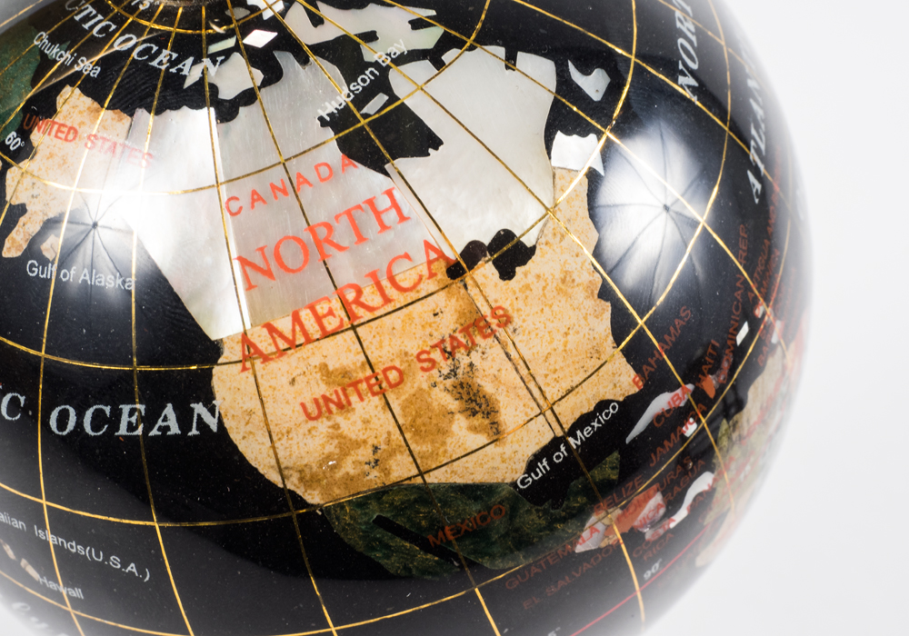 Globes and Box Decor