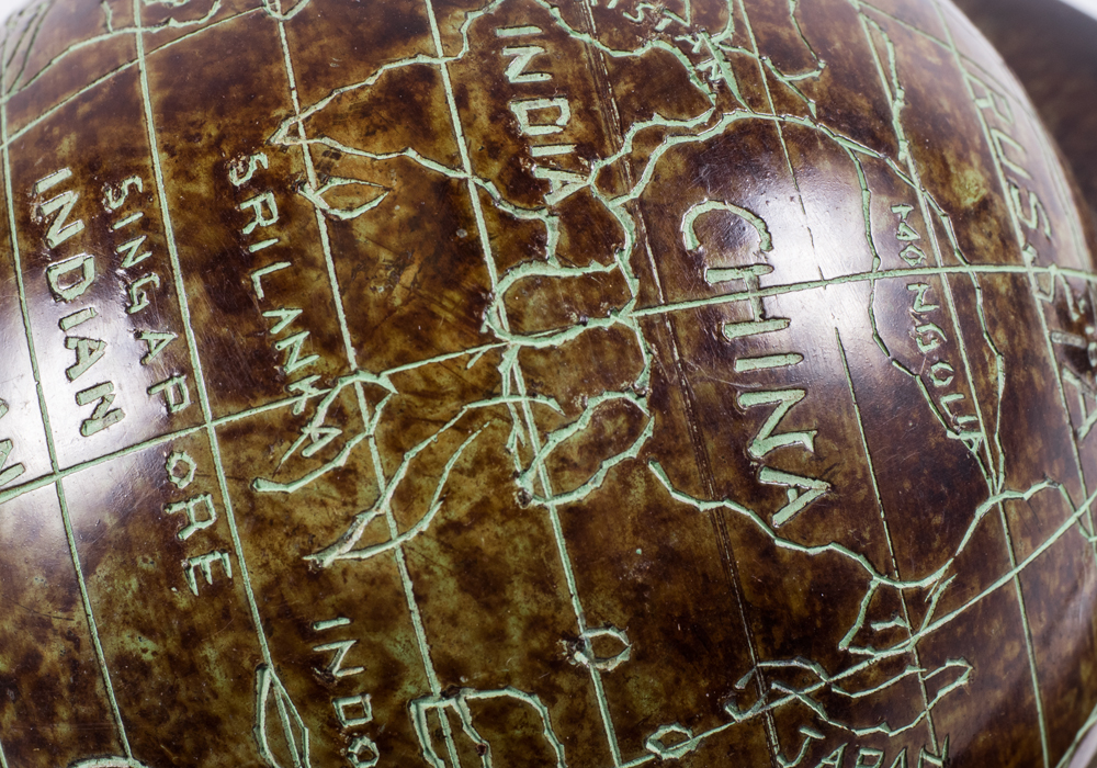 Globes and Box Decor