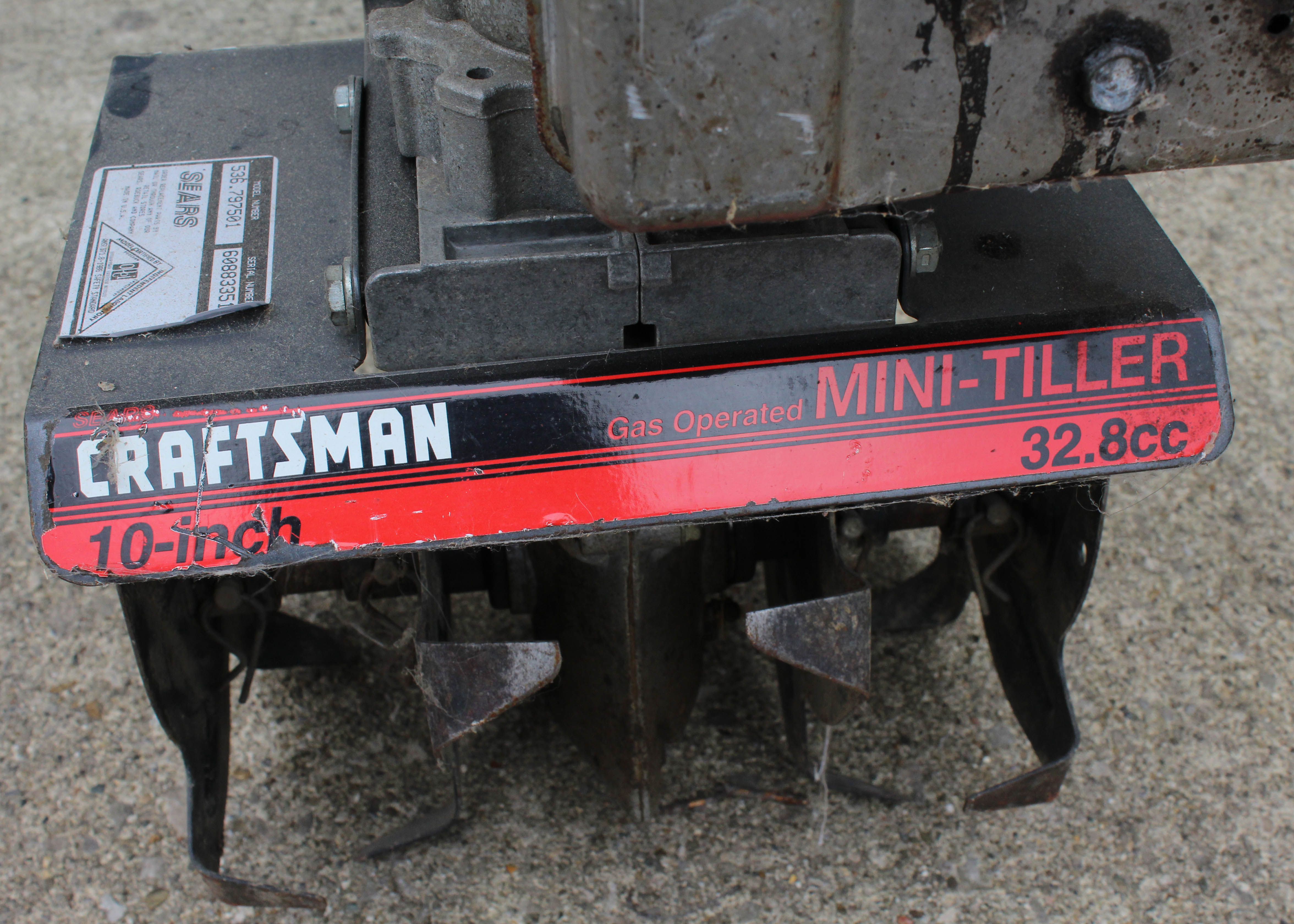 Collection of Lawn Tools, Including a Craftsman Mini-Tiller