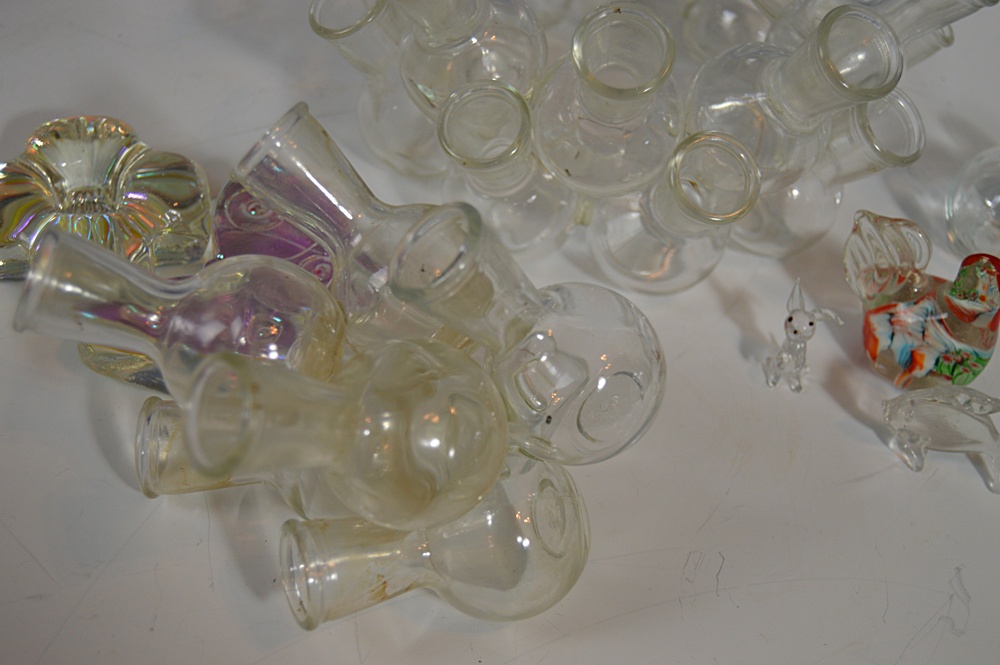 Bud Vases and Decorative Glass Paperweights