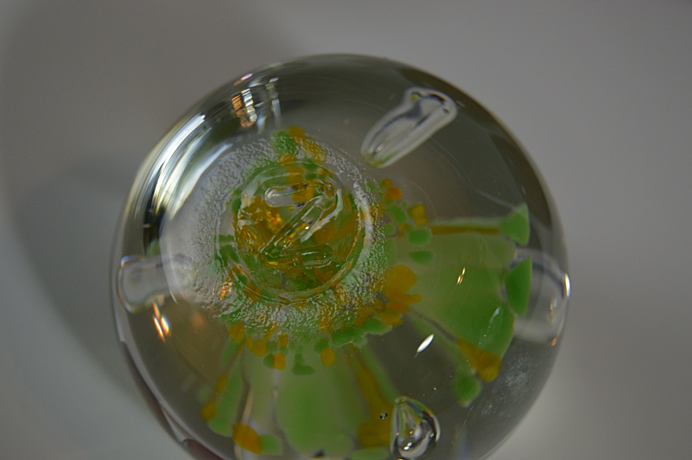 Blenko Apples and Zimmerman Paperweight