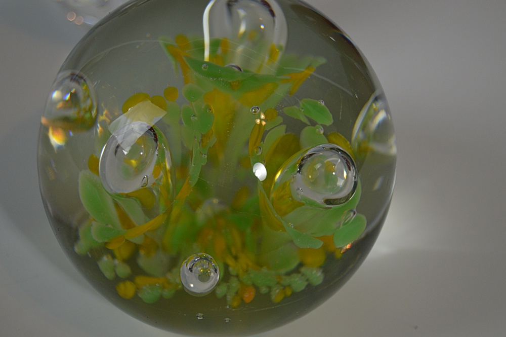 Blenko Apples and Zimmerman Paperweight