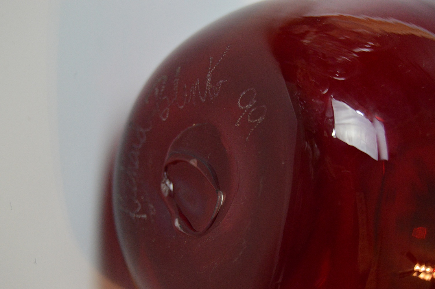 Blenko Apples and Zimmerman Paperweight