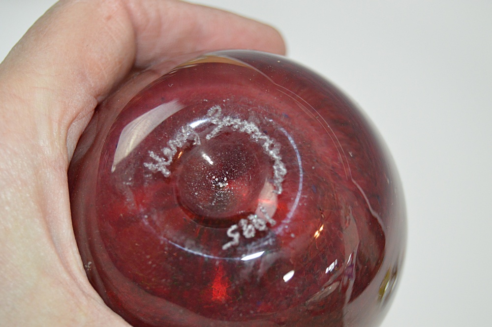 Blenko Apples and Zimmerman Paperweight