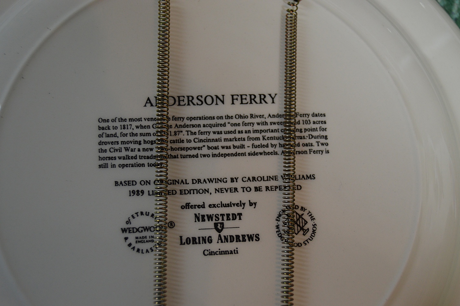 Twelve Caroline Williams Collectible Wedgwood Plates