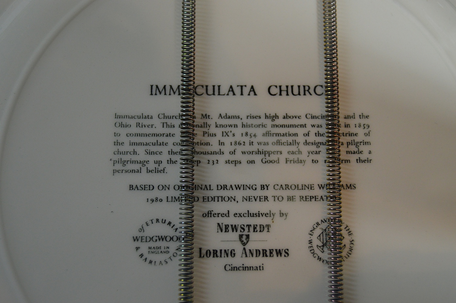 Twelve Caroline Williams Collectible Wedgwood Plates