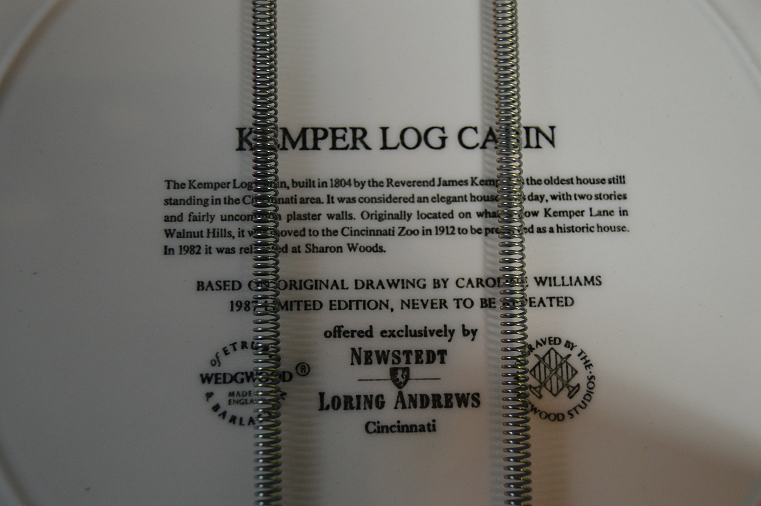 Twelve Caroline Williams Collectible Wedgwood Plates