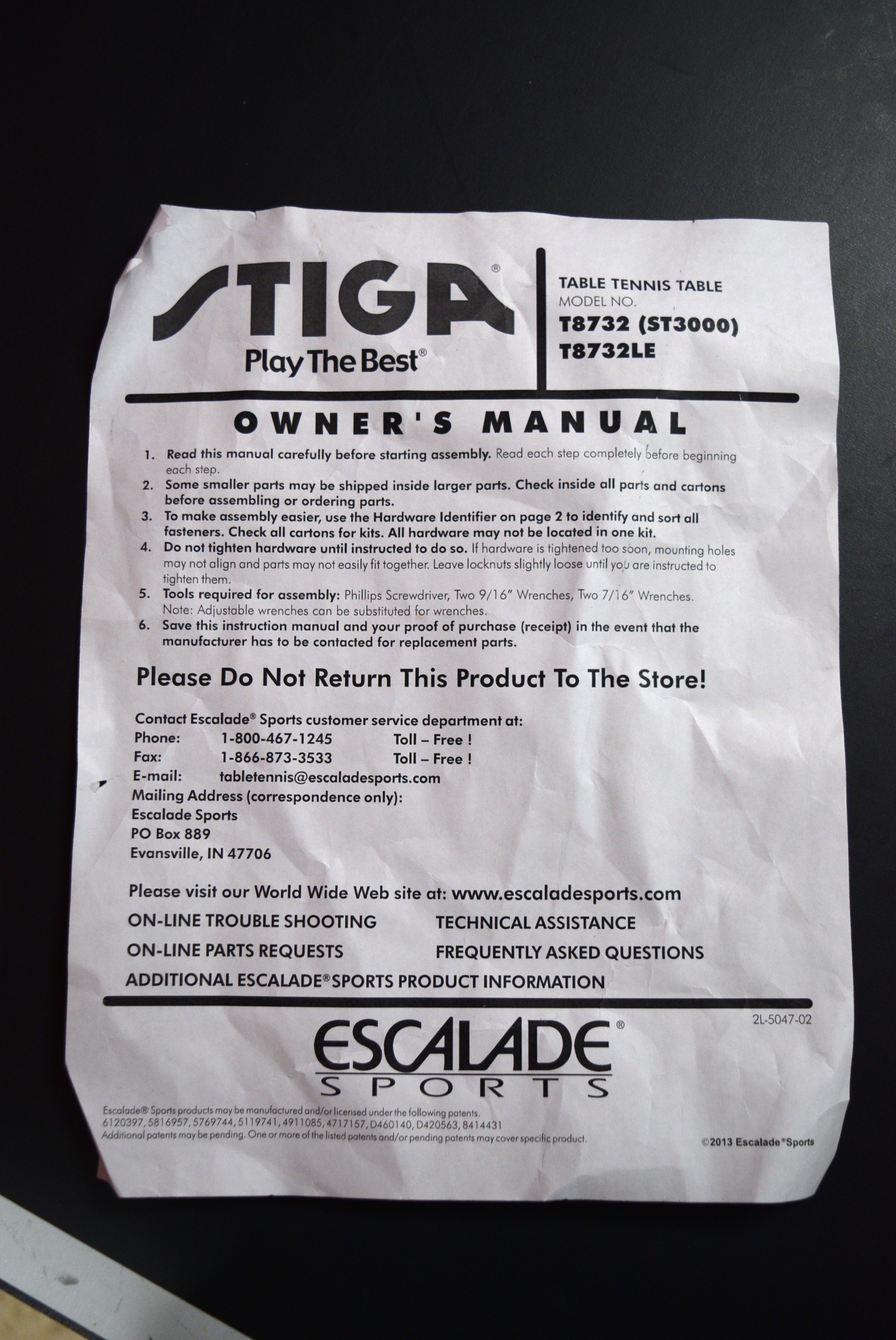 Stiga Ping Pong Table