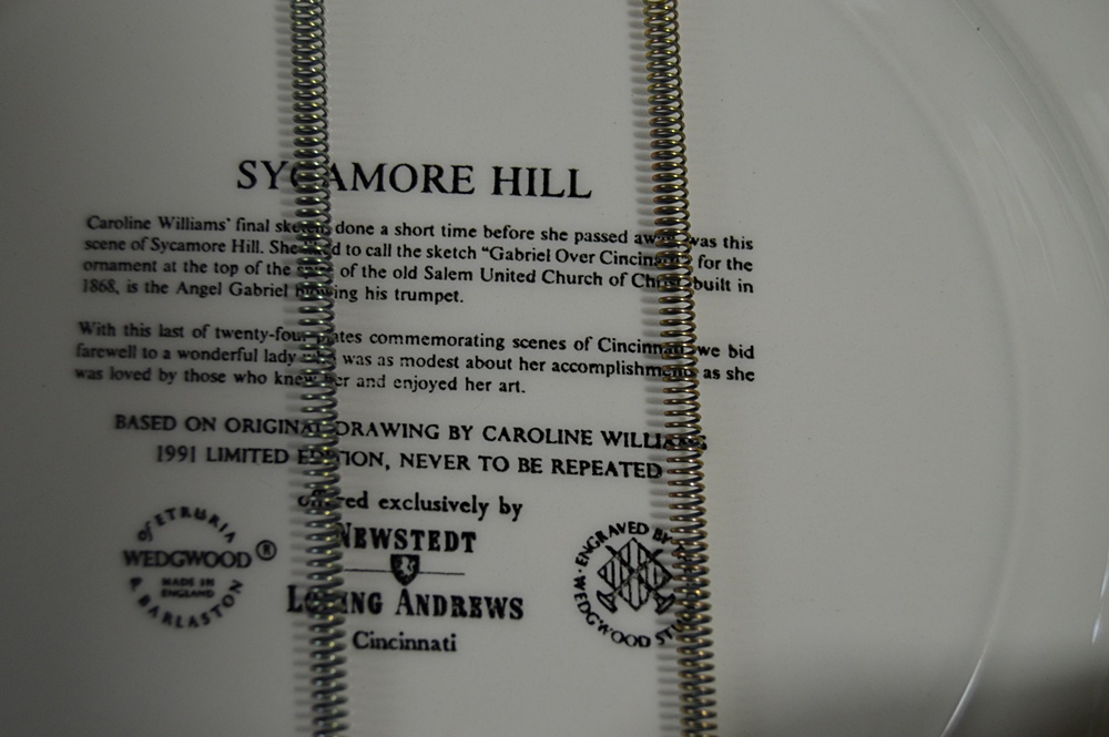 Twelve Caroline Williams Collectible Wedgwood Plates