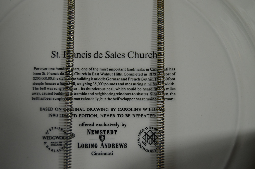 Twelve Caroline Williams Collectible Wedgwood Plates