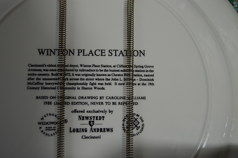 Twelve Caroline Williams Collectible Wedgwood Plates