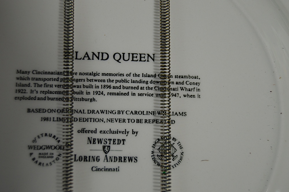 Twelve Caroline Williams Collectible Wedgwood Plates