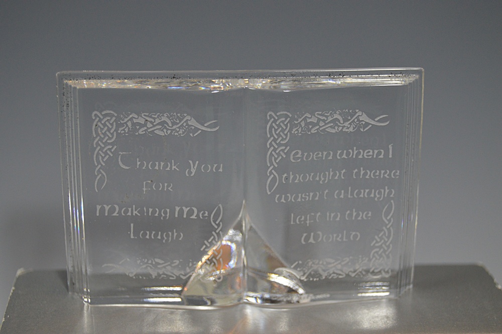 Waterford Crystal "Occasions" Book with Affirmation