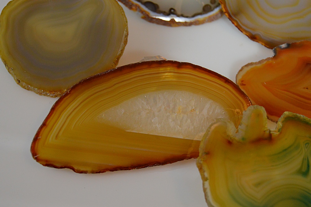Collection of Polished Agate Slices