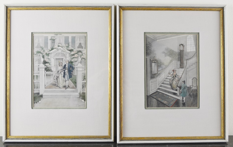 Pair of M. Farini Victorian Subject Lithographs