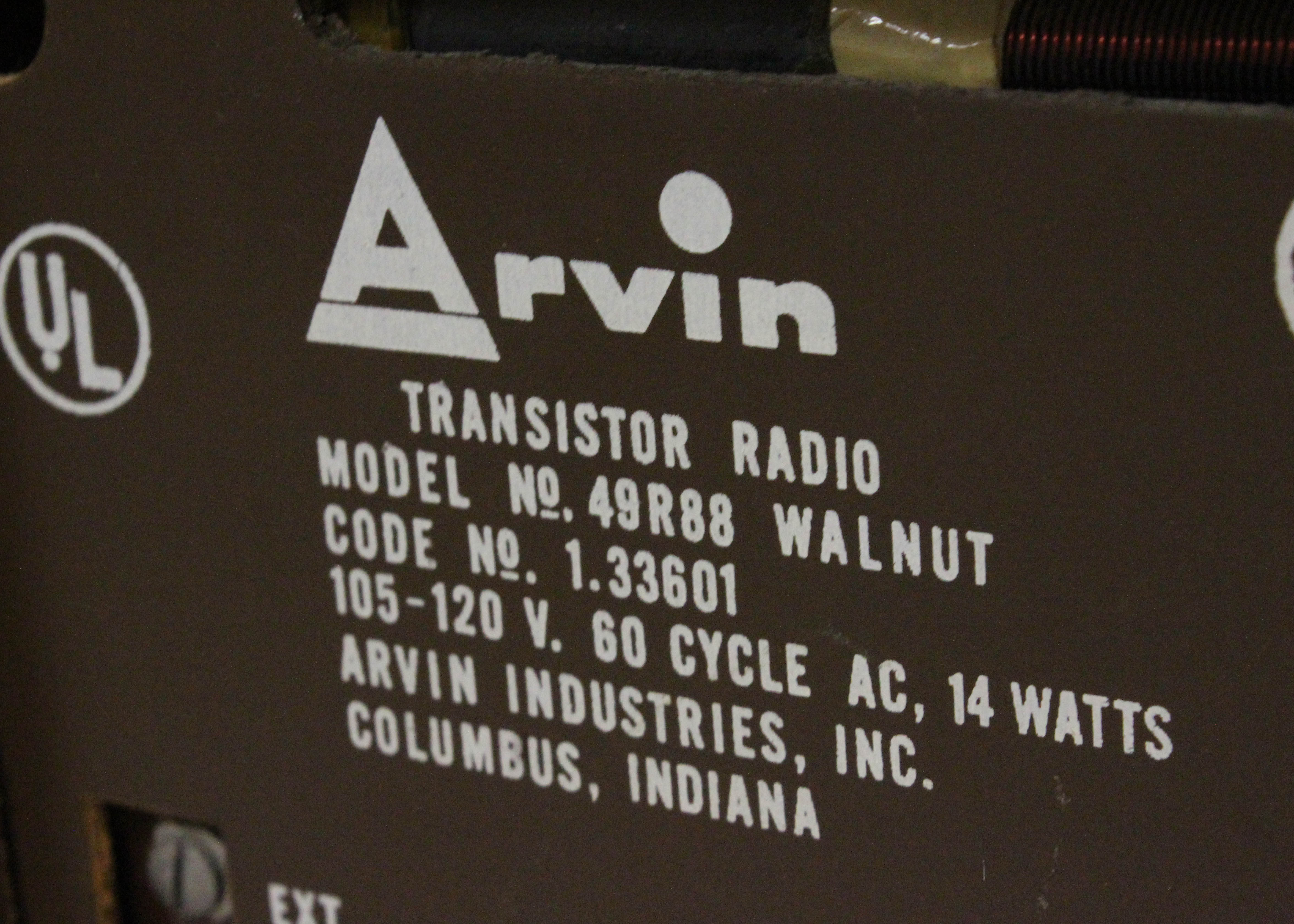 Vintage Arvin Solid State Clock Radio and Kodak Instant Camera