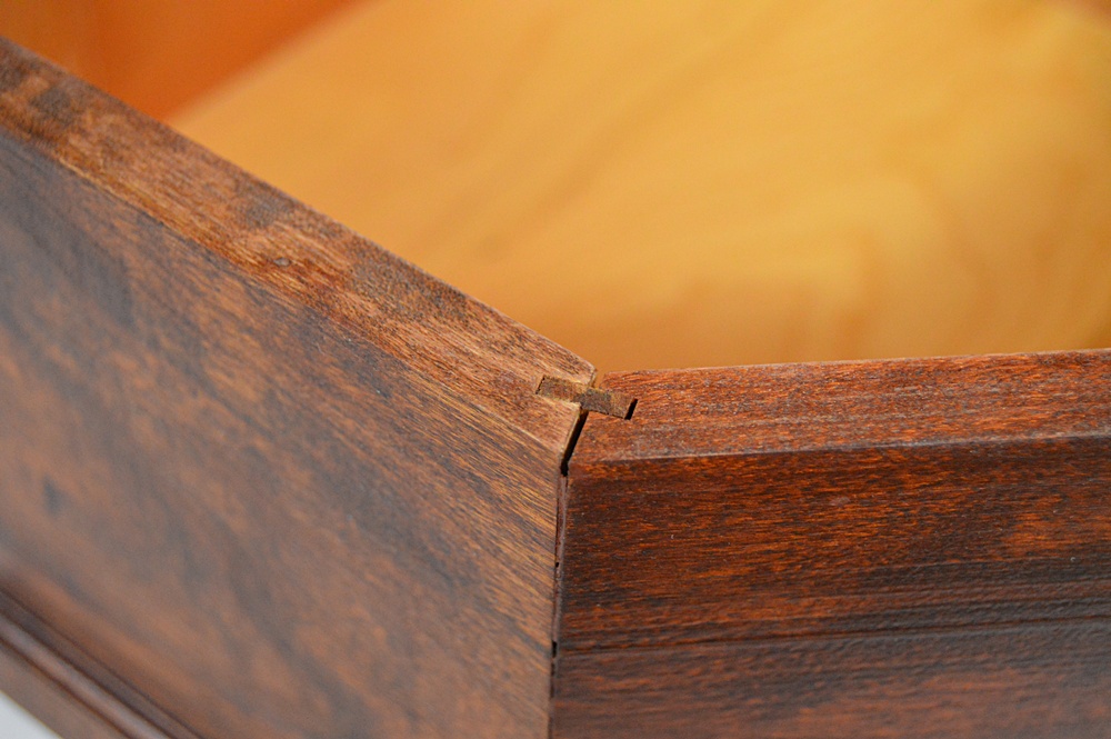 Mahogany Octagonal Lidded Box