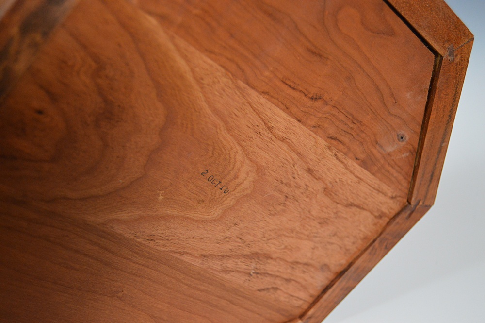 Mahogany Octagonal Lidded Box